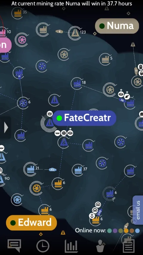 Subterfuge Screenshot 1: Strategische Karte