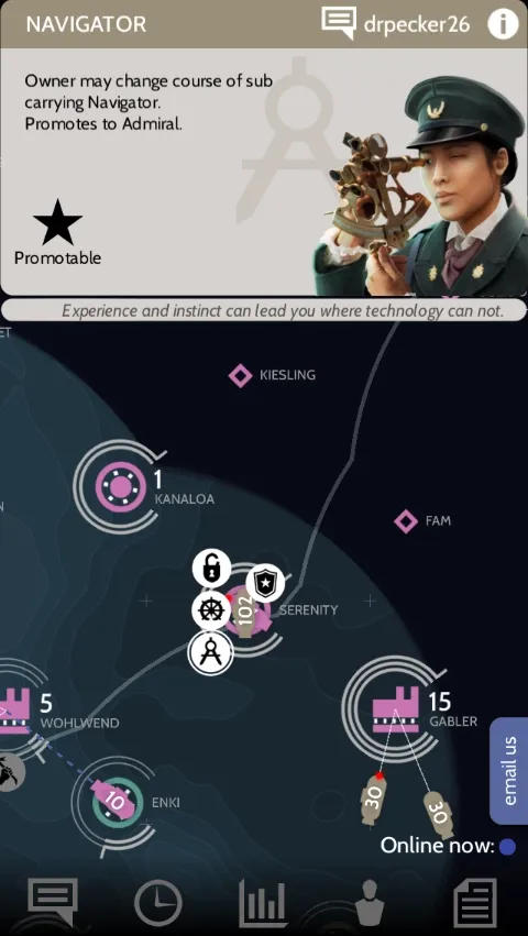 Subterfuge Screenshot 2: Submarine Flotte